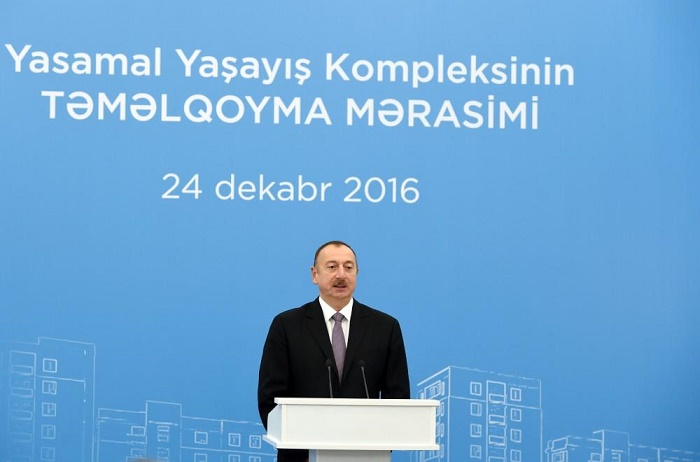 Soziales Wohnprojekt wird Bausektor beleben - Ilham Aliyev